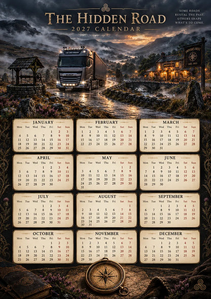 The Hidden Road 2027 Wall Calendar