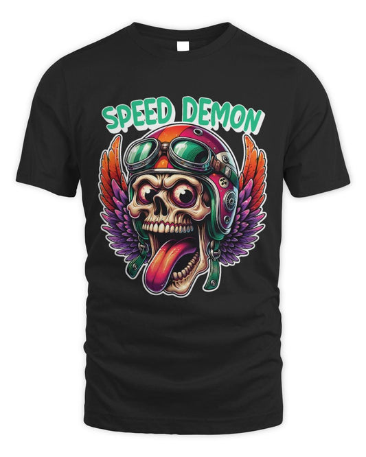 Cute Skull Edgy Skull Motorcycle Skeleton Biker Graphic Design