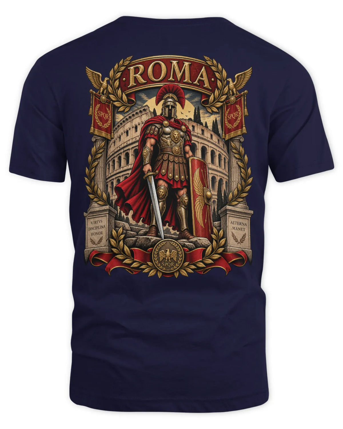 Rome T-Shirt,Front and Back Print.