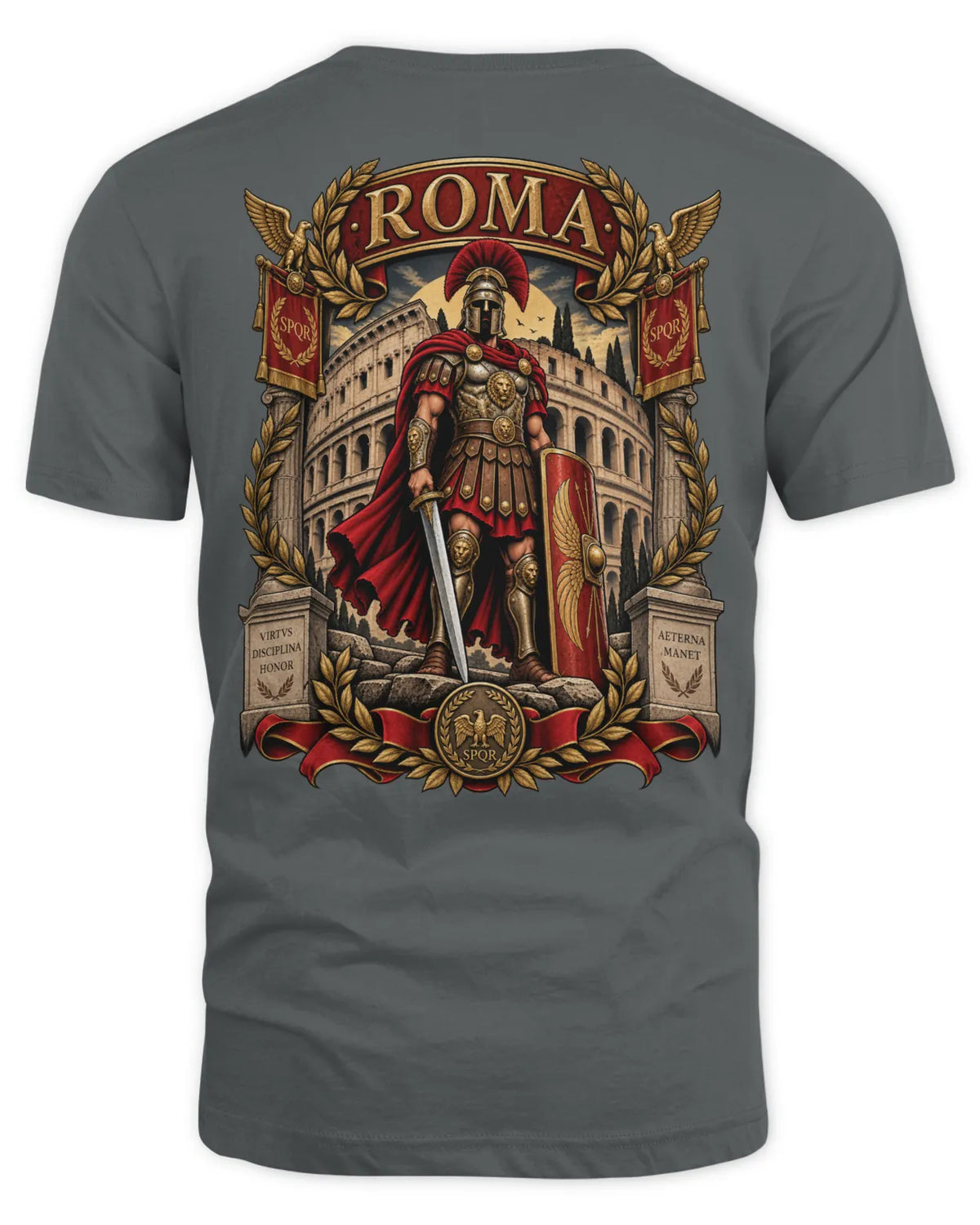 Rome T-Shirt,Front and Back Print.