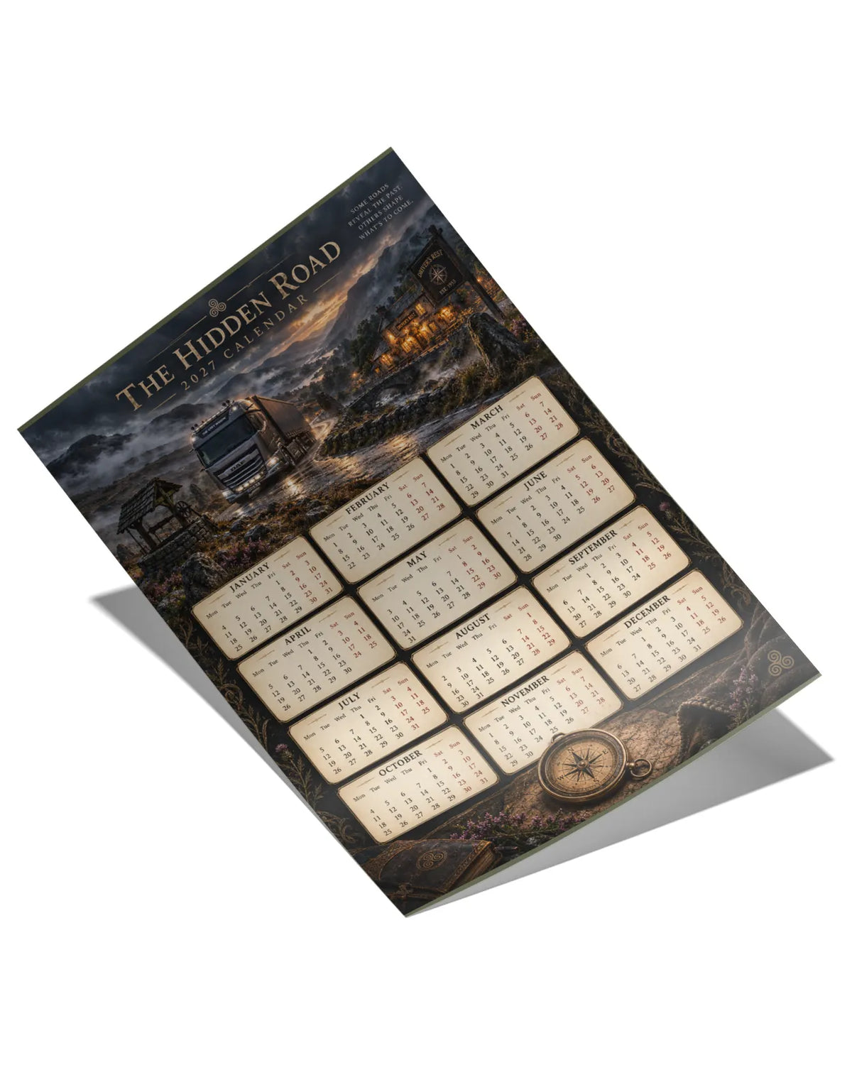 The Hidden Road 2027 Wall Calendar