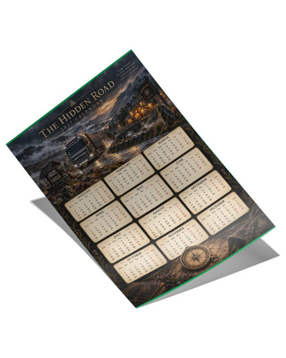The Hidden Road 2027 Wall Calendar